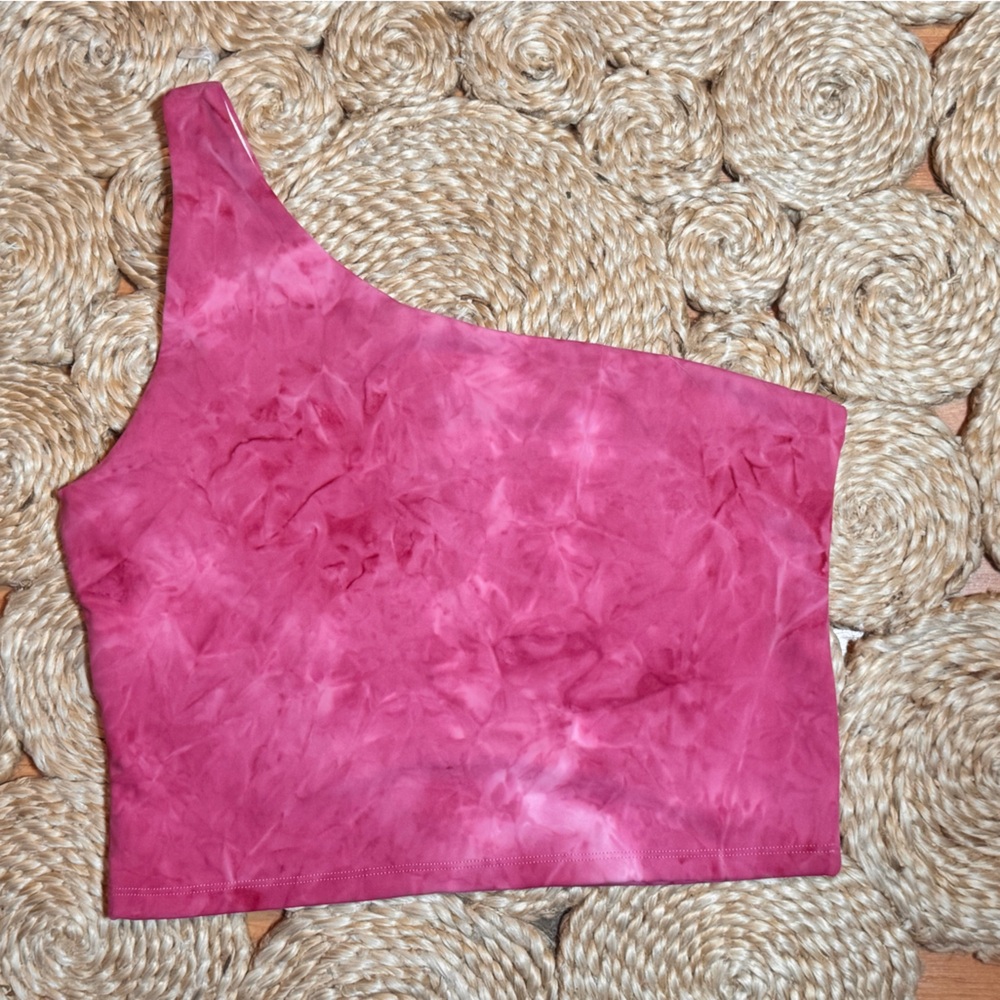 Ethos Active Luxe One Shoulder Bondi Sports Bra in Pink Haze XL